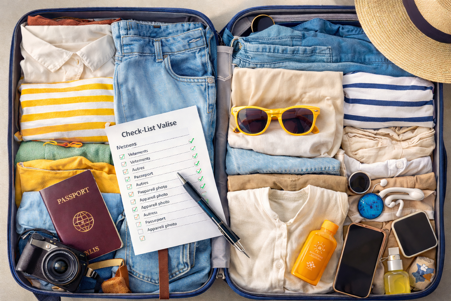 Comment Préparer sa Valise : La Check-list Ultime