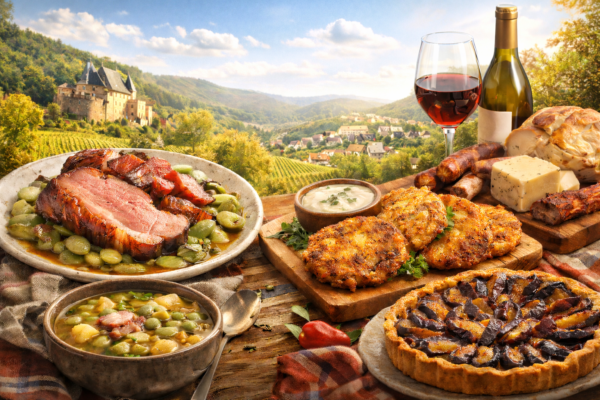 Plats traditionnels luxembourgeois : Judd mat Gaardebounen et spécialités du terroir du Luxembourg