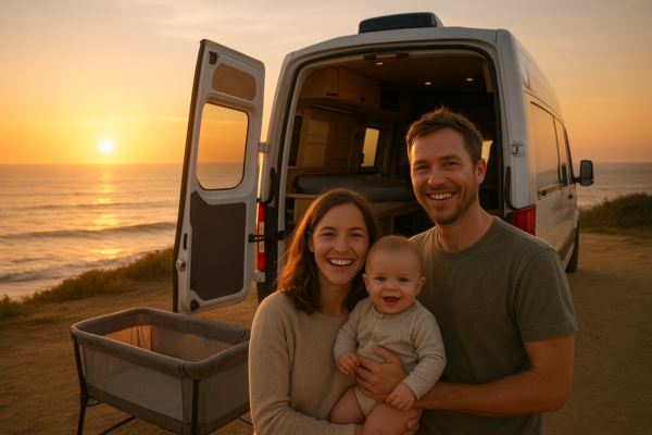 Voyager en van avec bébé : conseils et équipements (2026)