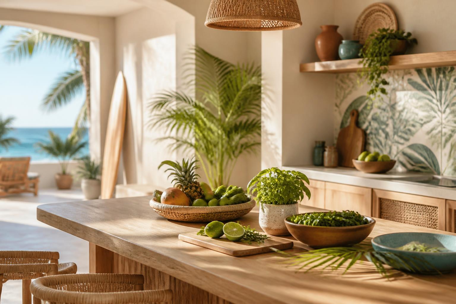 Déco dépaysante : cuisine tropicale, végétale ou voyage
