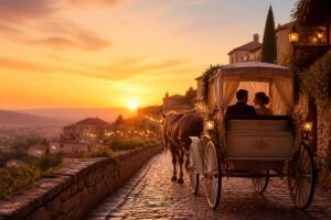 Escapade romantique en calèche : 45 minutes, 8 jours d’anticipation et un hébergement qui prolonge la magie