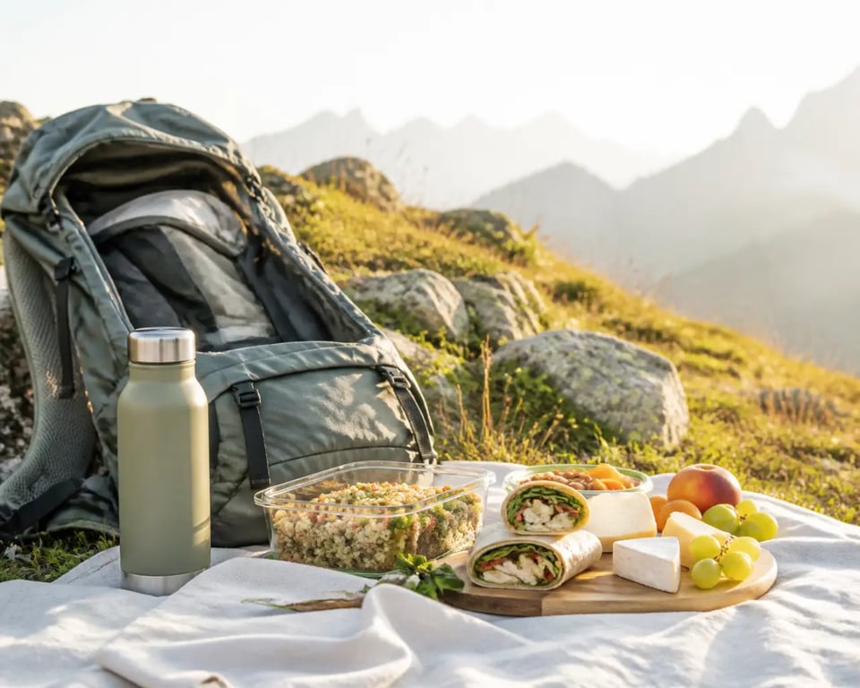 Organiser un pique-nique gastronomique lors de vos randonnées estivales avec repas compact et matériel léger en montagne