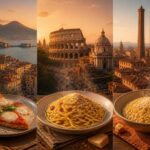 Spécialités italiennes : Naples, Rome, Bologne à goûter